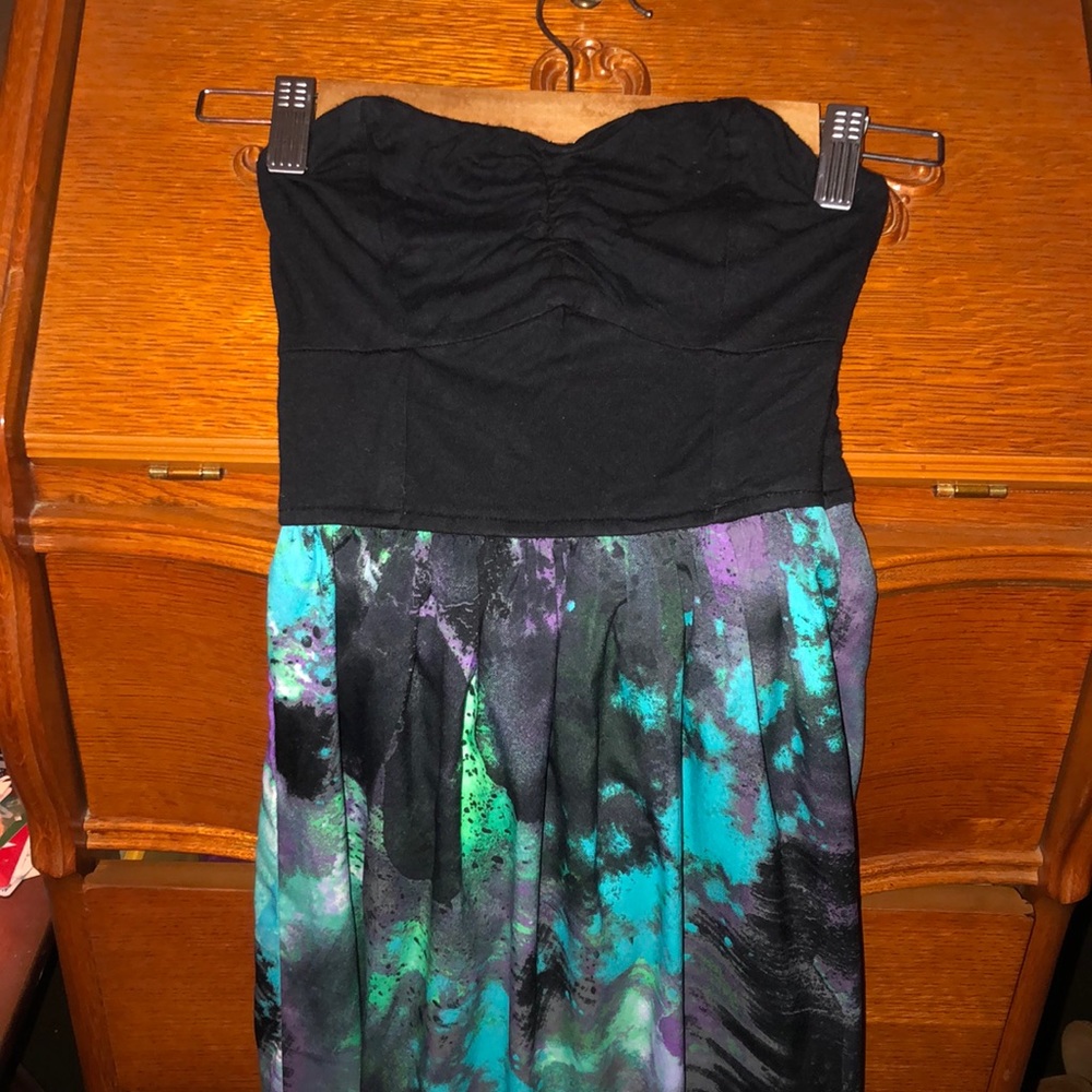 NWOT Hurley dress tie dye space high low